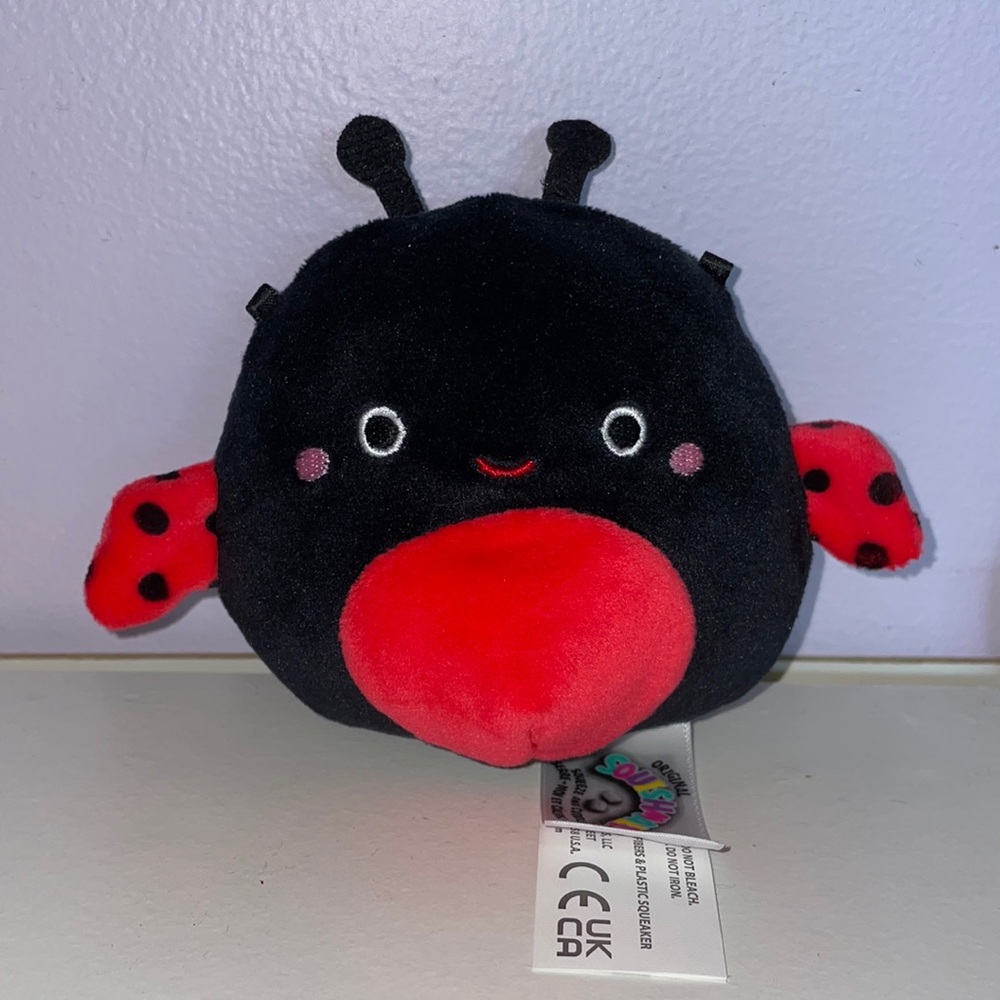 Ladybug Squishmallow Dog Toy❤️